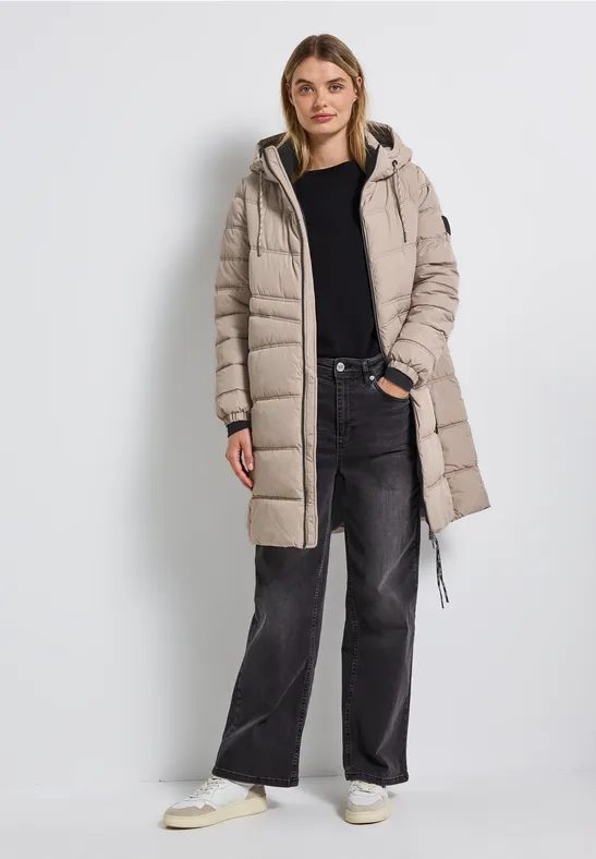 Lange Steppjacke