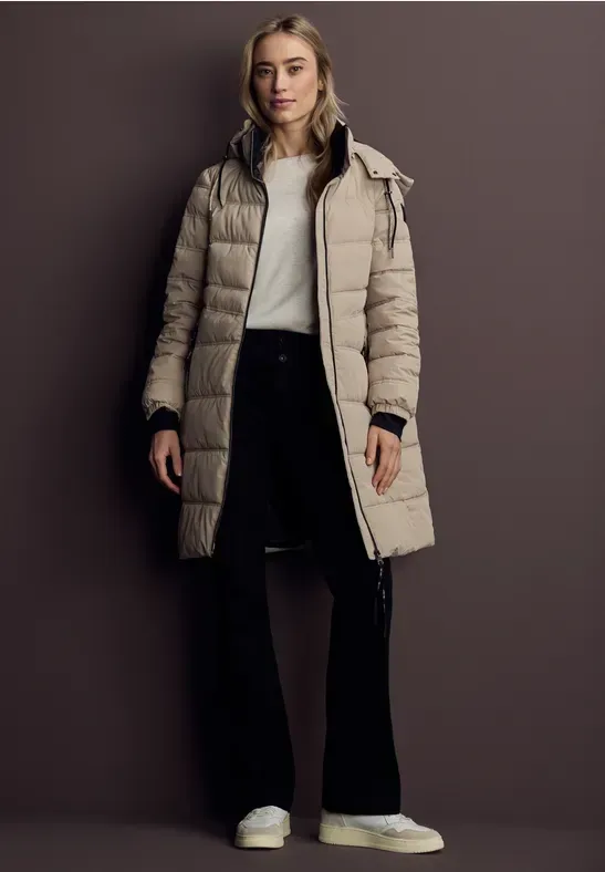Lange Steppjacke