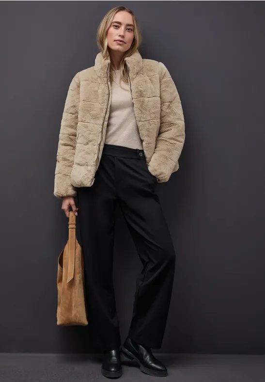 Fake Fur Steppjacke