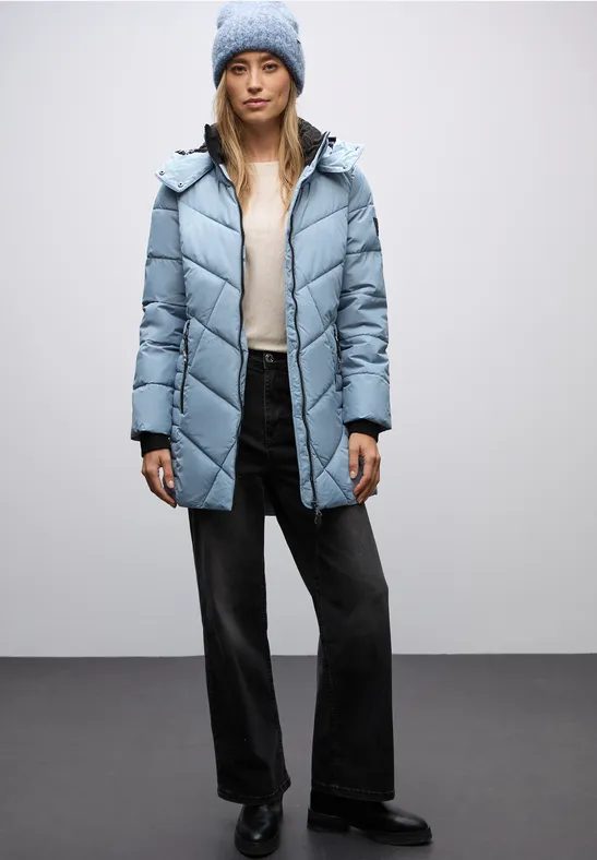 Steppjacke in Midi