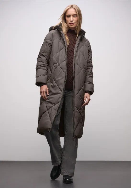 Lange Steppjacke