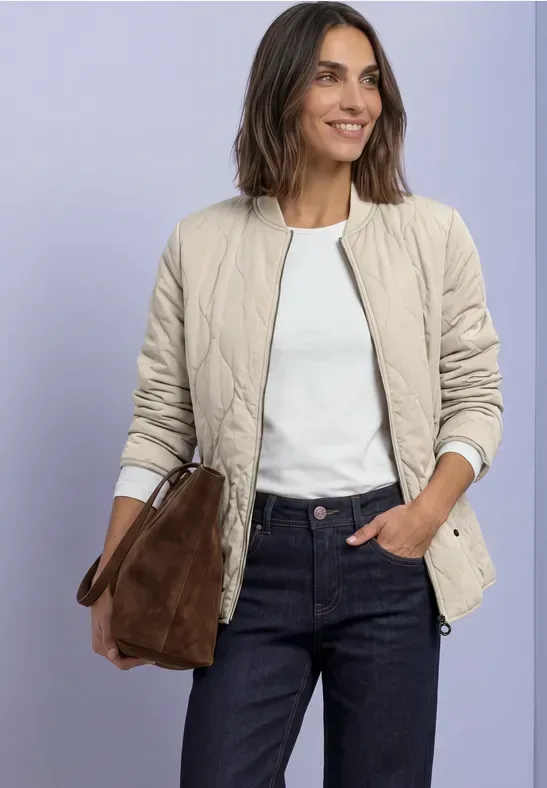 Blouson mit Steppmuster und Zipper