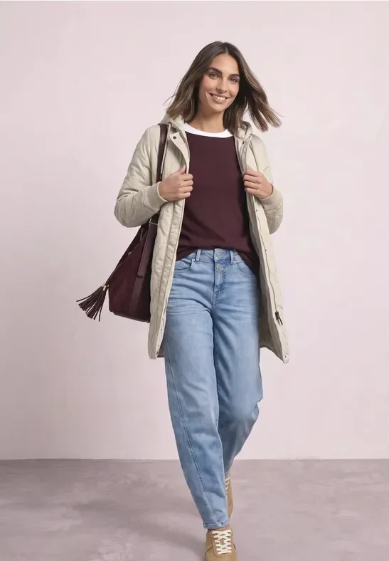 Blousonmantel mit Steppmuster