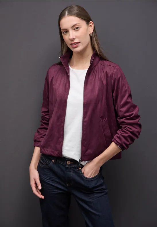 Kurze Velours Jacke