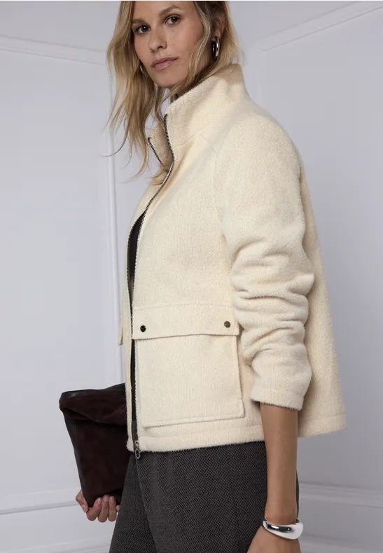 Jacke mit Stehkragen