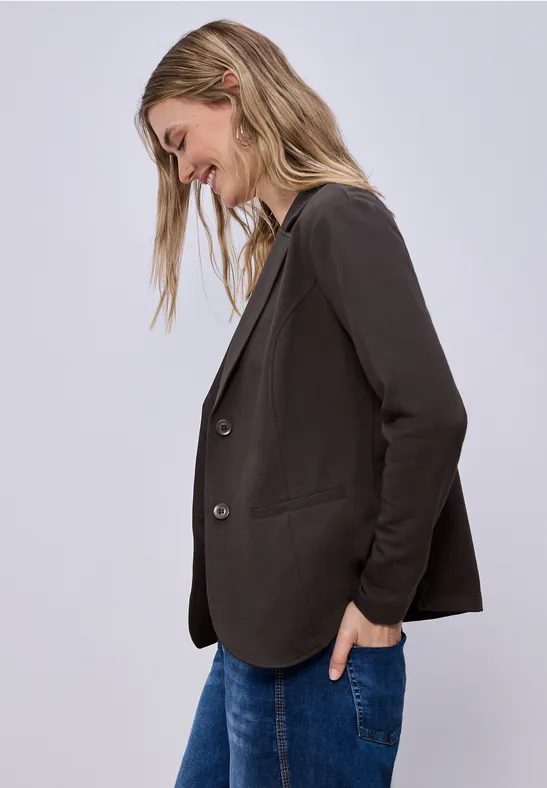 Basic Blazer aus Jersey