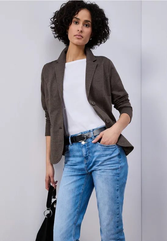 Basic Blazer aus Jersey