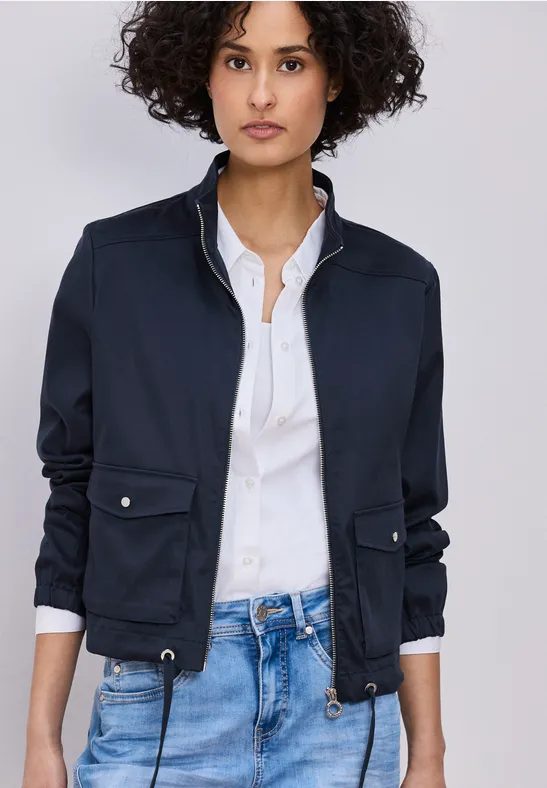 Jacke mit Tunnelzug und Zipper