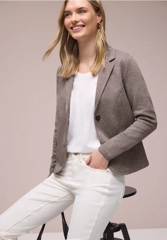 Basic Blazer mit Reverskragen