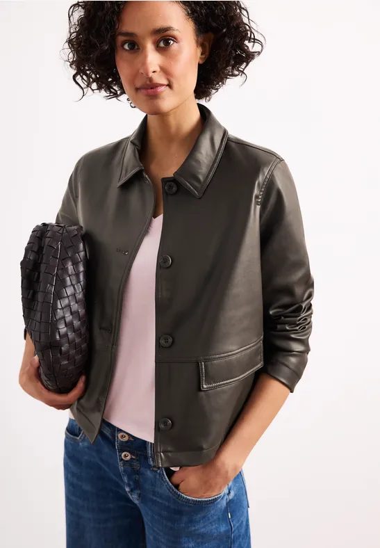 Jacke im Leder