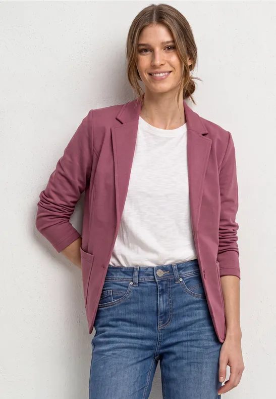 Basic Blazer in Unifarbe