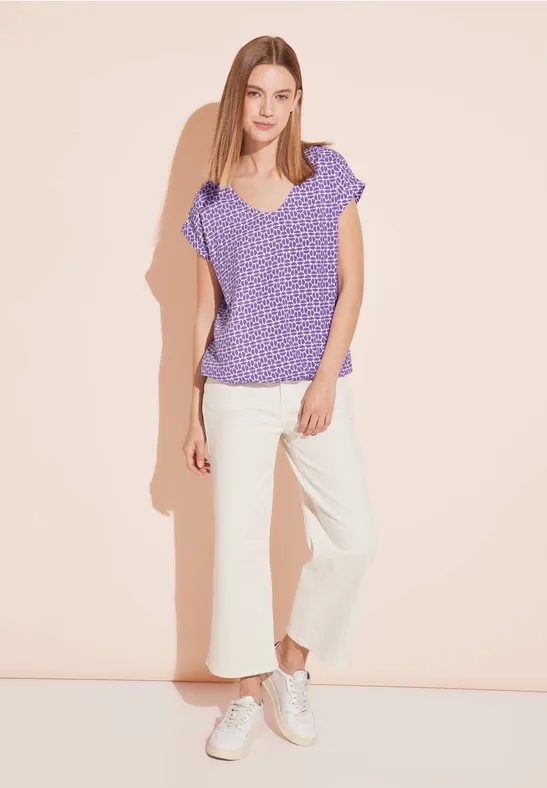 Bluse mit V