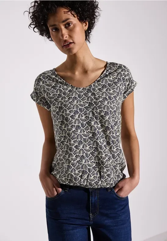 Gemusterte Bluse
