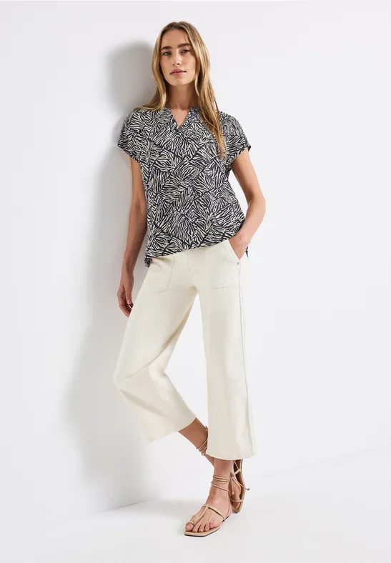 Gemusterte Bluse