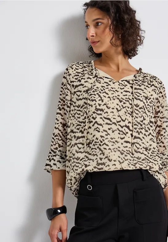 Gemusterte Chiffon