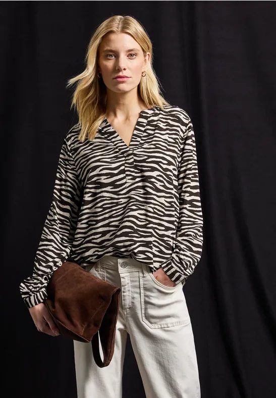 Tunika mit Zebra Print