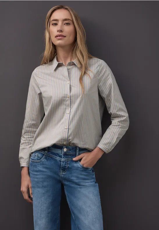 Gestreifte Business Bluse
