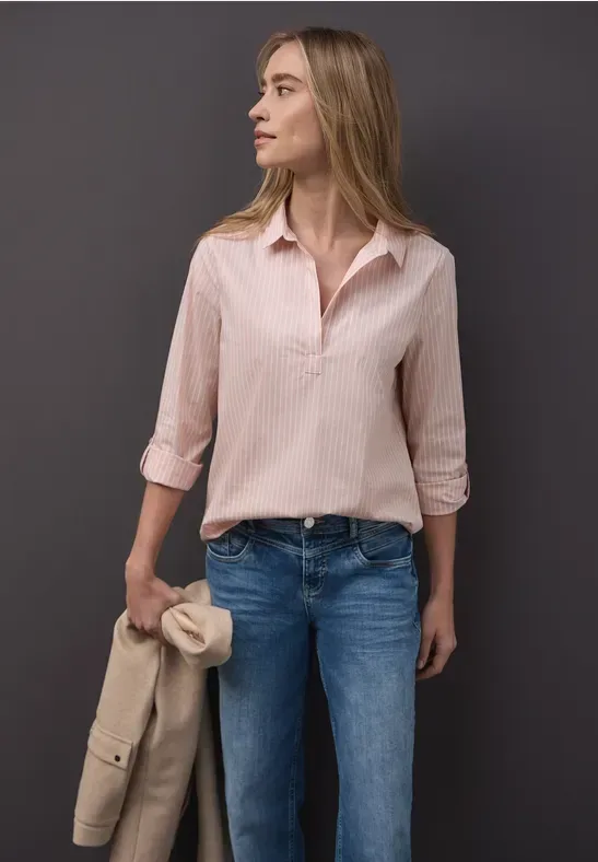 Gestreifte Business Bluse