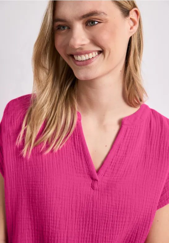 Blusenshirt in Musselin