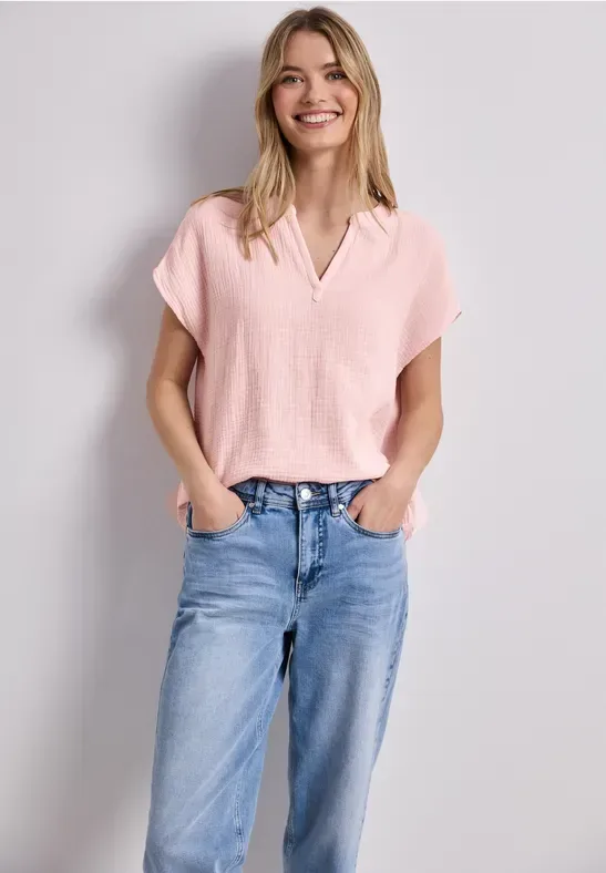 Blusenshirt in Musselin