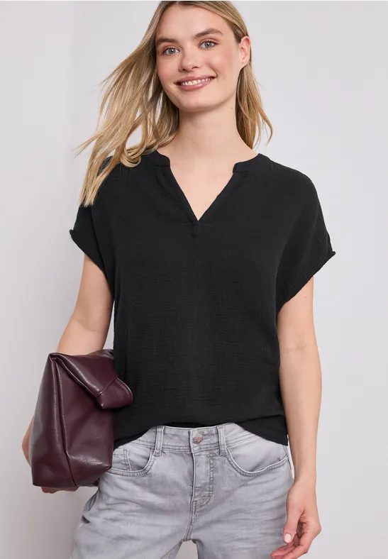 Blusenshirt in Musselin