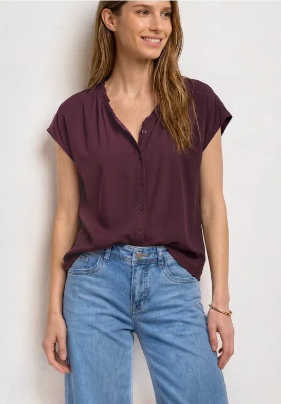 Blusenshirt mit V