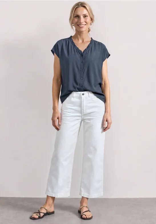 Blusenshirt mit V