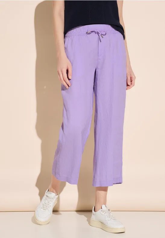 7/8 Culotte Leinenhose