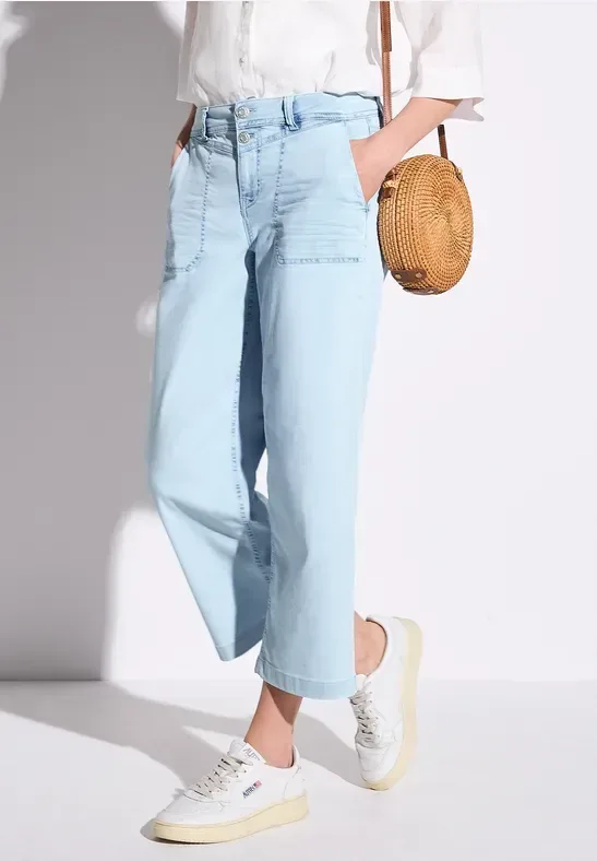 7/8 Wide Leg Jeans