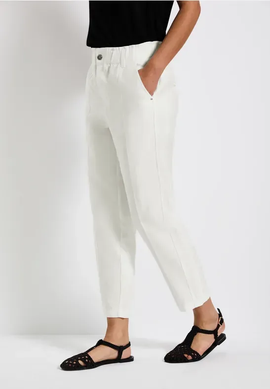 Paperbag Hose im Casual Fit