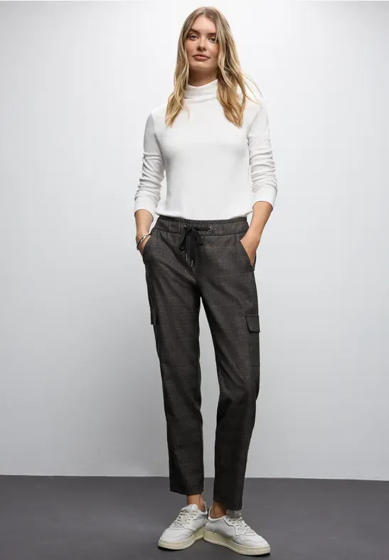 Karierte Cargo Hose