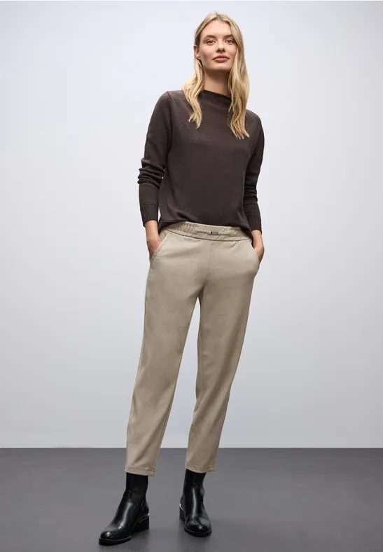 Melange Hose mit Detail