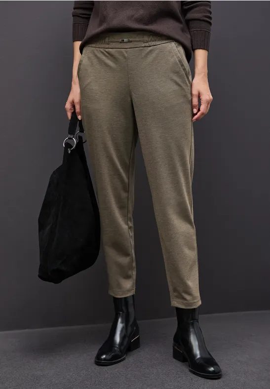 Melange Hose mit Detail