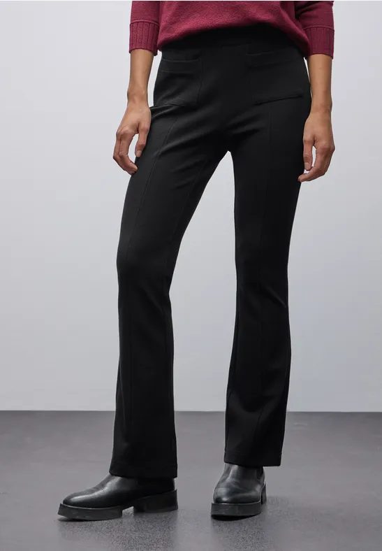 Bootcut Strukturhose