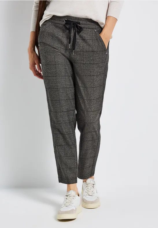 Karierte Loose Fit Hose