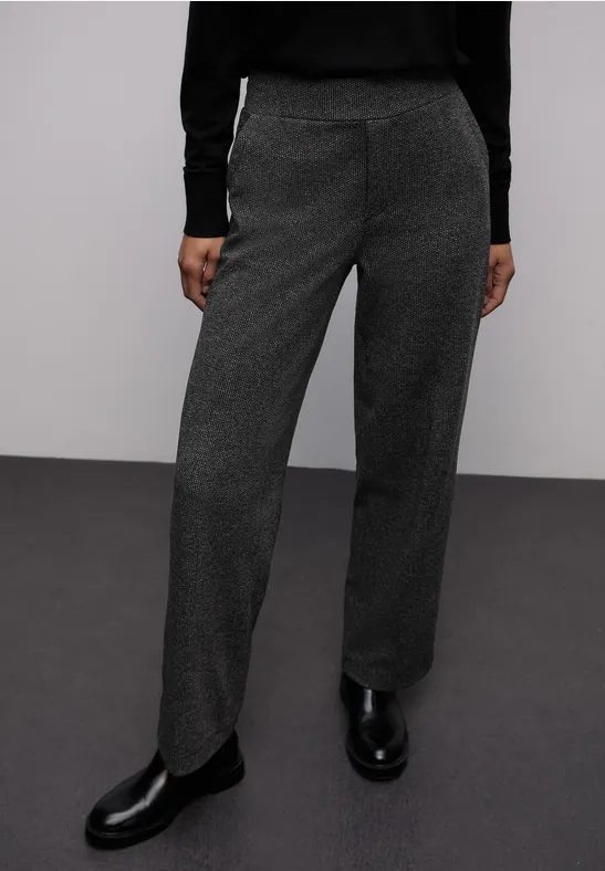 Straight Leg Jacquard Hose