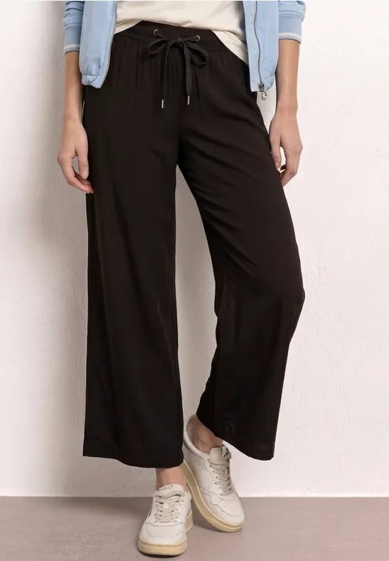 7/8 High Waist Wide Leg Hose im Loose Fit