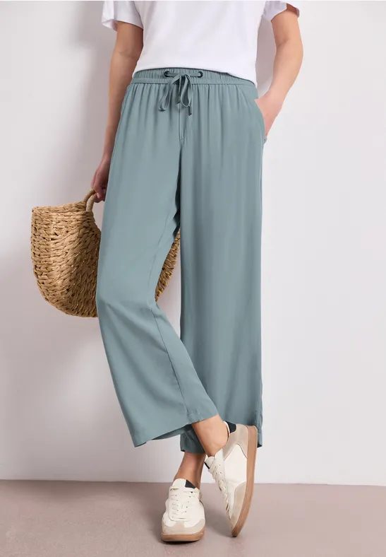 High Waist Wide Leg Hose im Loose Fit