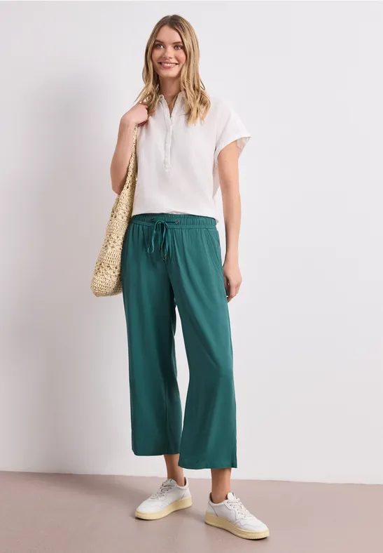 High Waist Wide Leg Hose im Loose Fit