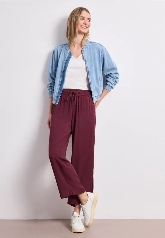 High Waist Wide Leg Hose im Loose Fit