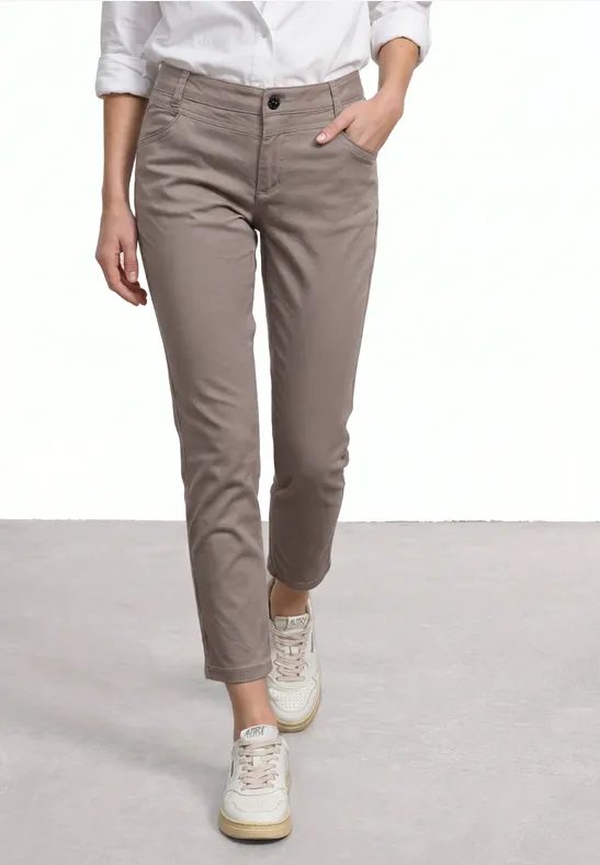 7/8 Slim Leg Hose im Satin