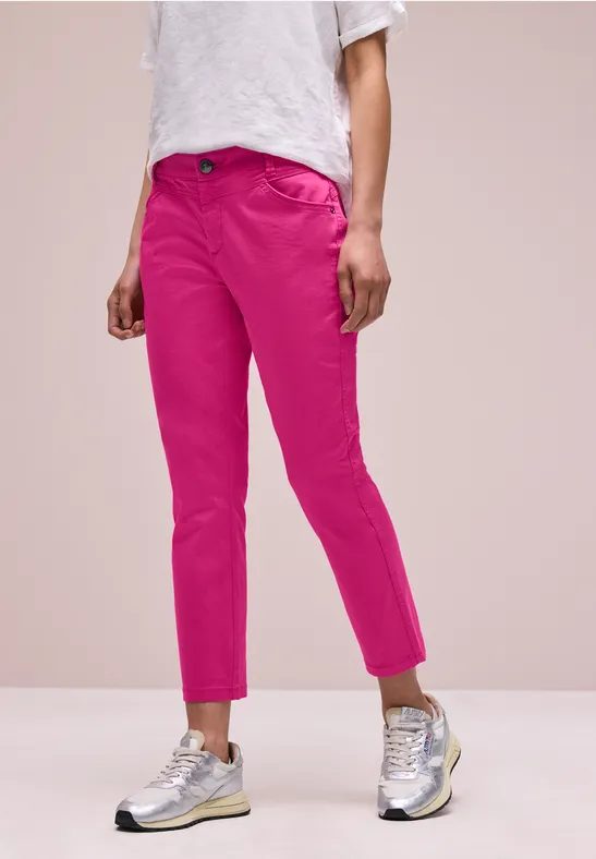 7/8 Slim Leg Hose im Satin