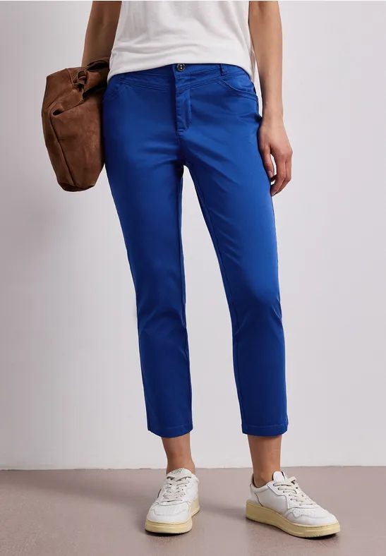 7/8 Slim Leg Hose im Satin