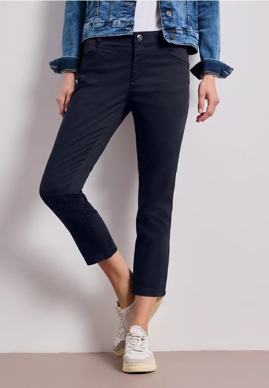 7/8 Slim Leg Hose im Satin