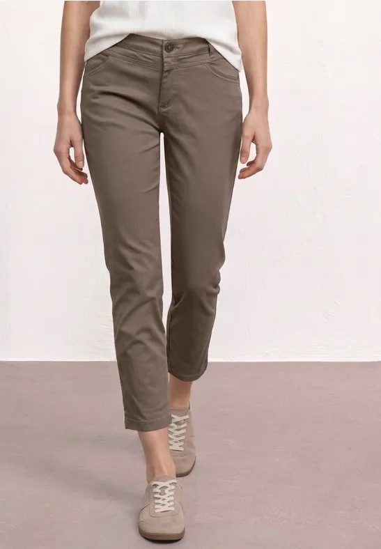 7/8 Slim Leg Hose im Satin