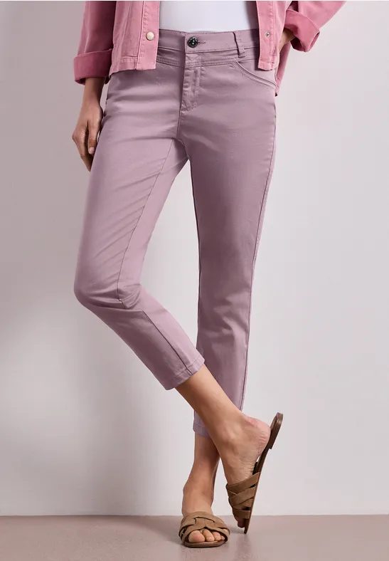 7/8 Slim Leg Hose im Satin