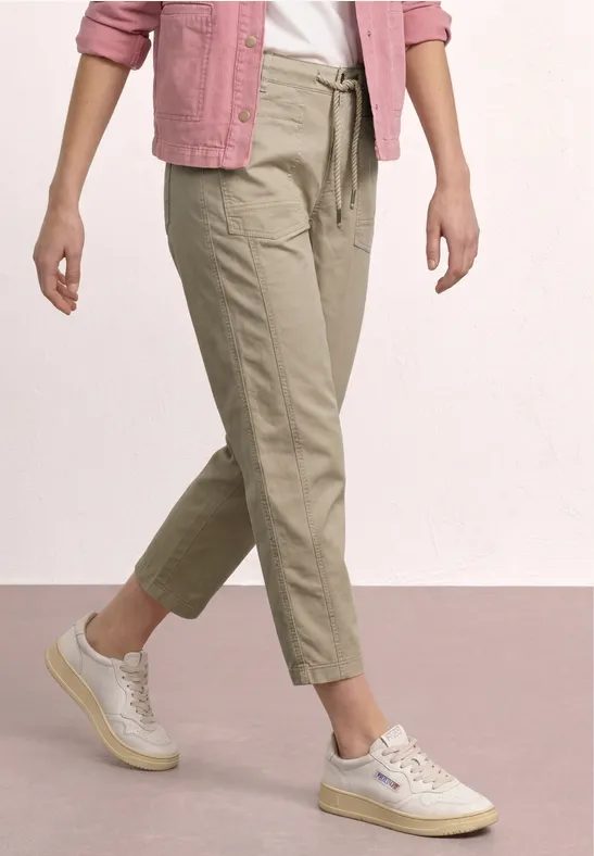 Barrel Leg Hose aus Twill