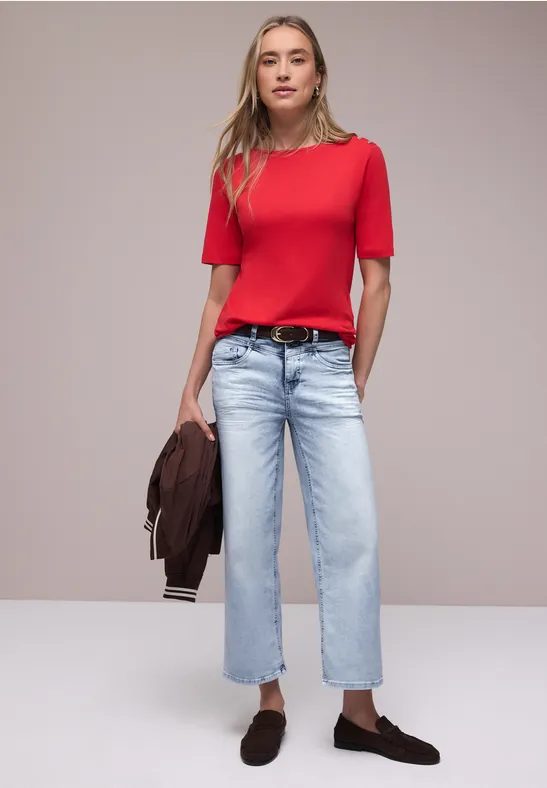 7/8 Wide Leg Jeans im Loose Fit