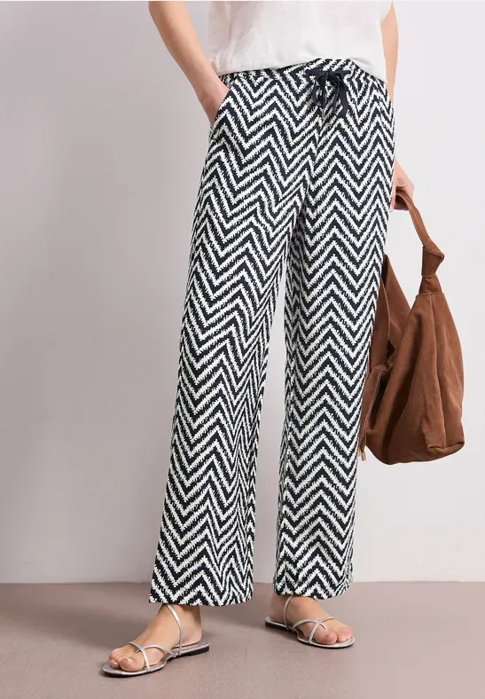High Waist Wide Leg Hose im Loose Fit
