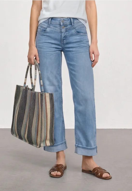 Straight Leg Jeans im Casual Fit mit Turn